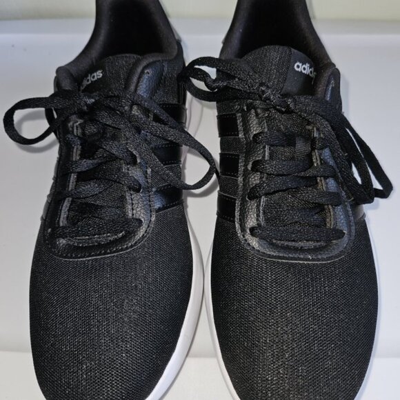* NEW Black ADIDAS Tie Sneakers Ladies Size 8.5 Gym Running Workout - Picture 3 of 7